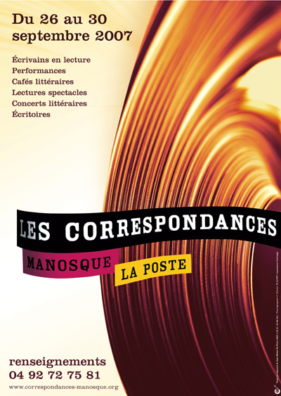 Affiche des Correspondances de Manosque 2007