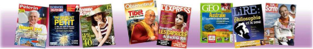 Plusieurs couvertures de magazines