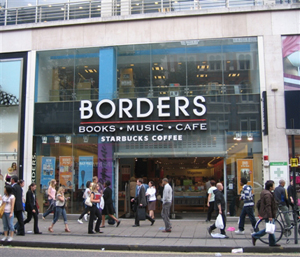 Une des librairies Borders