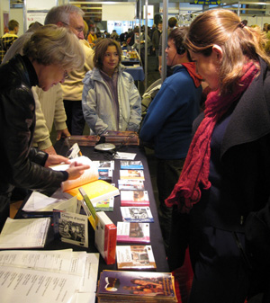 Le stand de "Lire dans le Noir" au salon du livre de Colmar