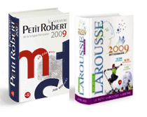 dictionnaires le petit Robert et le Larousse illustré 2009