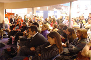 Le public lors d'une rencontre au salon du livre