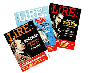 couvertures des magazines Lire