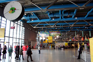 Le hall d'entrée du Centre Pomipdou