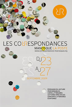 affiche des Correspondances de Manosque 2009