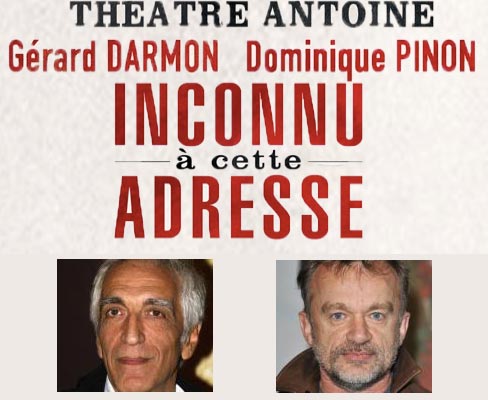 Inconnu à cette adresse au théâtre Antoine