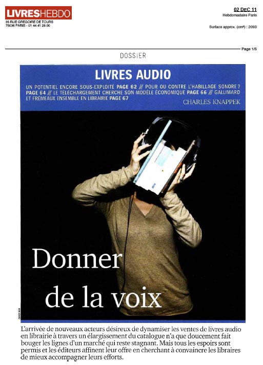 Dossier Livres audio paru dans Livres Hebdo