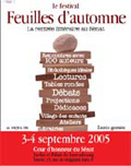 Affiche du festival Feuilles d'automne