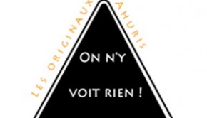 Logo des Originaux Ahuris sur lequel est inscrit "On n'y voit rien!"