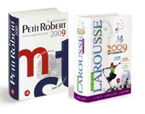 dictionnaires le petit Robert et le Larousse illustré 2009