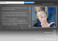 Page d'accueil du site www.maupassant.fr